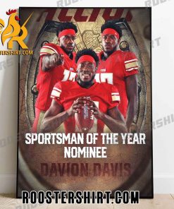 Congrats Davion Davis Sportsman Of The Year Nominee Poster Canvas