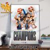 Congratulations Fiba U16 Americas Mens Champions 2023 Poster Canvas