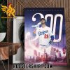 Congratulations JD Martinez 300 Home Runs Los Angeles Dodgers Poster Canvas