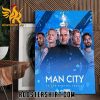 Congratulations Man City win the FA Cup 2023 Poster Canvas