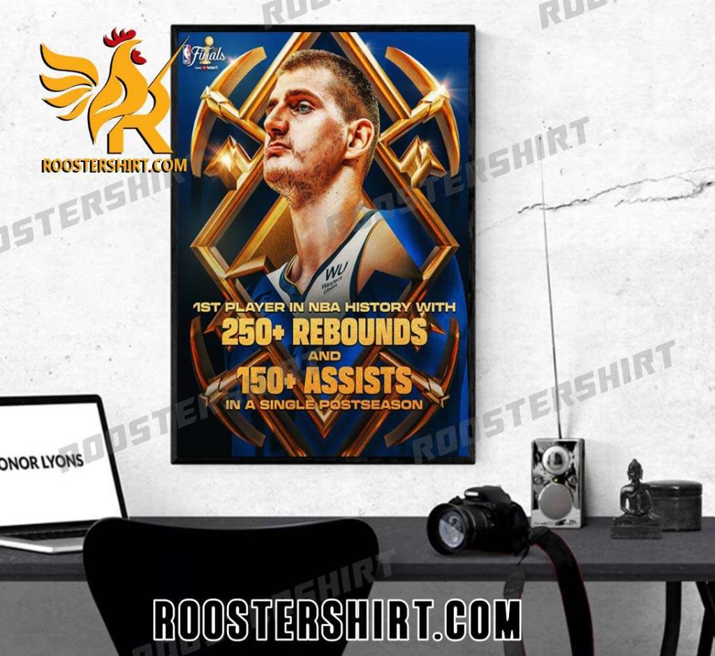 Congratulations Nikola Jokic 1st Player In NBA History With 250 Rebounds And 150 Assists Poster Canvas