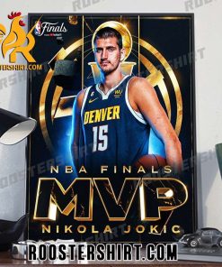 Congratulations Nikola Jokic MVP 2023 NBA Finals Poster Canvas