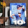 Congratulations Shane McClanahan 10 Wins with 7 strong innings against Texas Poster Canvas