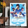 Congratulations Tampa Bay Rays First To 50 Win MLB Poster Canvas