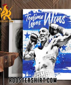 Congratulations Teofimo Lopez is THE NEW junior welterweight champion of the world Poster Canvas
