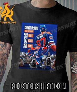 Connor McDavid Career Stats T-Shirt Gift For Fans