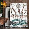 Cricket Australia Champs World Test Champions 2023 Poster Canvas