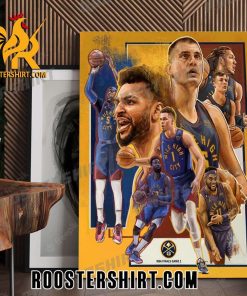 Denver Nuggets Team Game One of the NBA Finals Art Poster Canvas