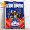 FLORIDA GATORS MEN’S TEAM ARE BACK-TO-BACK NATIONAL CHAMPIONS POSTER CANVAS