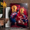 Ilkay Gundogan And Robert Lewandowski FC Barcelona Poster Canvas