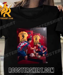 Ilkay Gundogan And Robert Lewandowski FC Barcelona T-Shirt