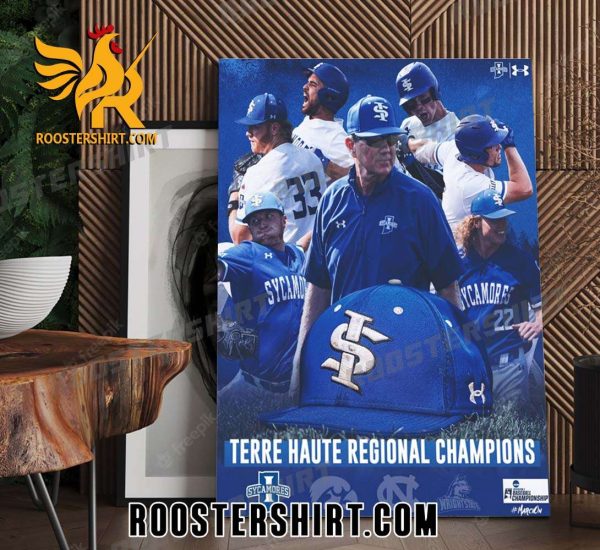 Indiana State Baseball Champions 2023 Poster Canvas