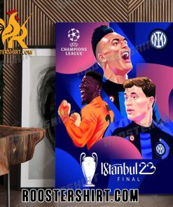 Internazionale Milan Istanbul 23 Final UEFA Champions League Poster Canvas