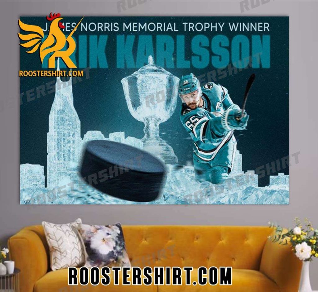 James Norris Memorial Trophy Winner Erik Karlsson NHL Poster Canvas