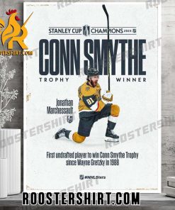 Jonathan Marchessault Vegas Golden Knights winner of the 2023 Conn Smythe Trophy NHL Stats Poster Canvas