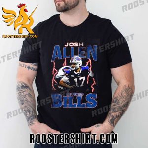 Josh Allen 17 Vintage lightning T-Shirt