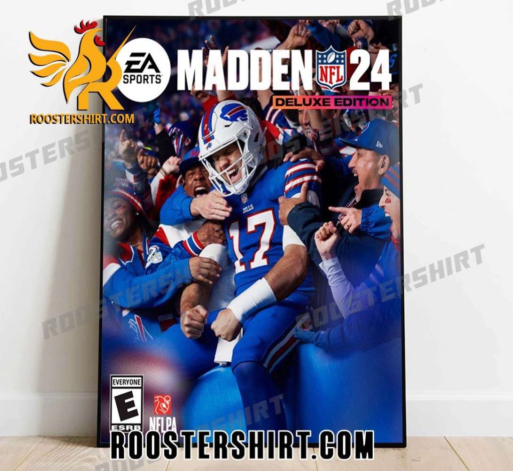 Josh Allen Madden 24 NFL Deluxe Edition Poster Canvas