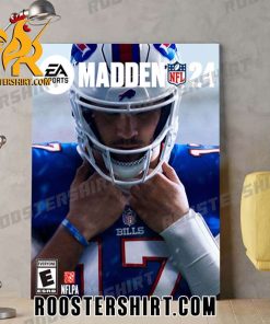 Josh Allen will officially be on the cover of Madden 24 Poster Canvas