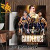Limited Edition Denver Nuggets Campeones 2023 NBA Finals Poster Canvas