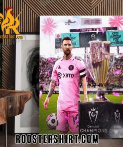 Lionel Messi Concacaf Champions Cup 2023 Poster Canvas