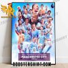 Manchester City 2022-2023 UEFA Champions League Winners Poster Canvas