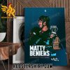Matty Beniers wins the 2023 Calder Memorial Trophy Winner Poster Canvas