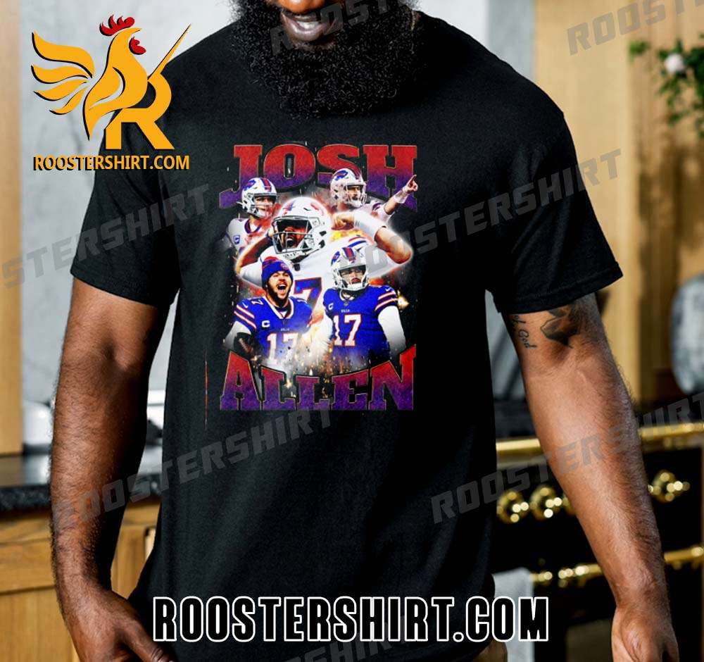 NFL Josh Allen Buffalo Bills Highlight Retro 90s T-Shirt