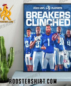 New Orleans Breakers Clinched 2023 USFL Playoffs Poster Canvas