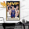 Nikola Joki  MVP was flexing all of his badges in the NBA Finals Poster Canvas