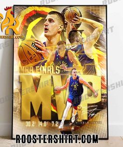 Nikola Jokic MVP Champions Highlight 2023 NBA Championship Poster Canvas