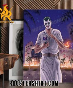 Nikola Jokic Mix Joker detonates South Beach in Game 3 Poster Canvas