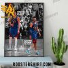 Nikola Jokic and Jamal Murray first duo to each drop a triple-double NBA Finals Game Poster Canvas