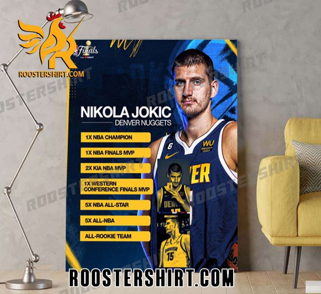Nikola Jokic's updated resume Poster Canvas Gift For Fans