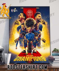 Official Denver Nuggets Champs 2023 NBA Championship Poster Canvas