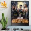 Partizan Are Your 2023 Aba League Champions Poster Canvas