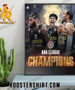 Partizan Are Your 2023 Aba League Champions Poster Canvas