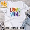 Qualily Love Wins Seattle Mariners Pride Logo Unisex T-Shirt