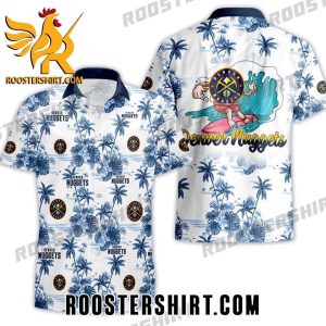 Quality Basketball Denver Nuggets Special Logo Surfing Summer Hawaiian Shirt And Shorts