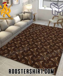 Quality Burberry brown logo luxury brand area rug carpet living room rug floor mats keep warm in winter