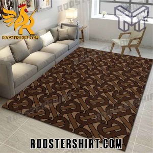 Quality Burberry brown logo luxury brand area rug carpet living room rug floor mats keep warm in winter