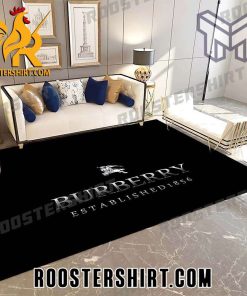 Quality Burberry dark logo luxury brand area rug carpet living room rug floor mats keep warm in winter