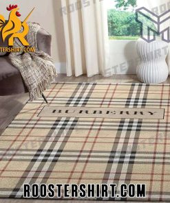 Quality Burberry new luxury brand premium area rug carpet living room rug floor mats keep warm in winter