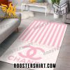 Quality Chanel Pinky Beauty Luxury Fashion Luxury Brand Premium Rug Carpet For Living Room Home Decoration
