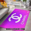 Quality Chanel Pinky Gradient Logo Luxury Fashion Luxury Brand Premium Rug Carpet For Living Room Home Decoration