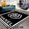 Quality Chanel black luxury area rug home decor