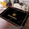 Quality Chanel black luxury rug home decor