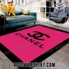 Quality Chanel pink luxury area rug for living room bedroom carpet home decorations mat