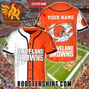 Quality Cleveland Browns Personalized Name Baseball Jersey Gift For MLB Fans
