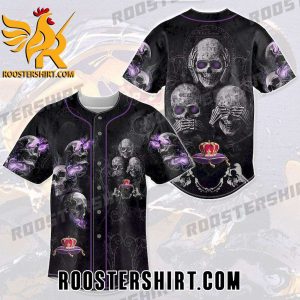 Quality Crown Royal Skull Baseball Jersey Gift for MLB Fans