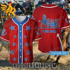Quality Custom America Ranch Sorting Red Baseball Jersey Gift for MLB Fans